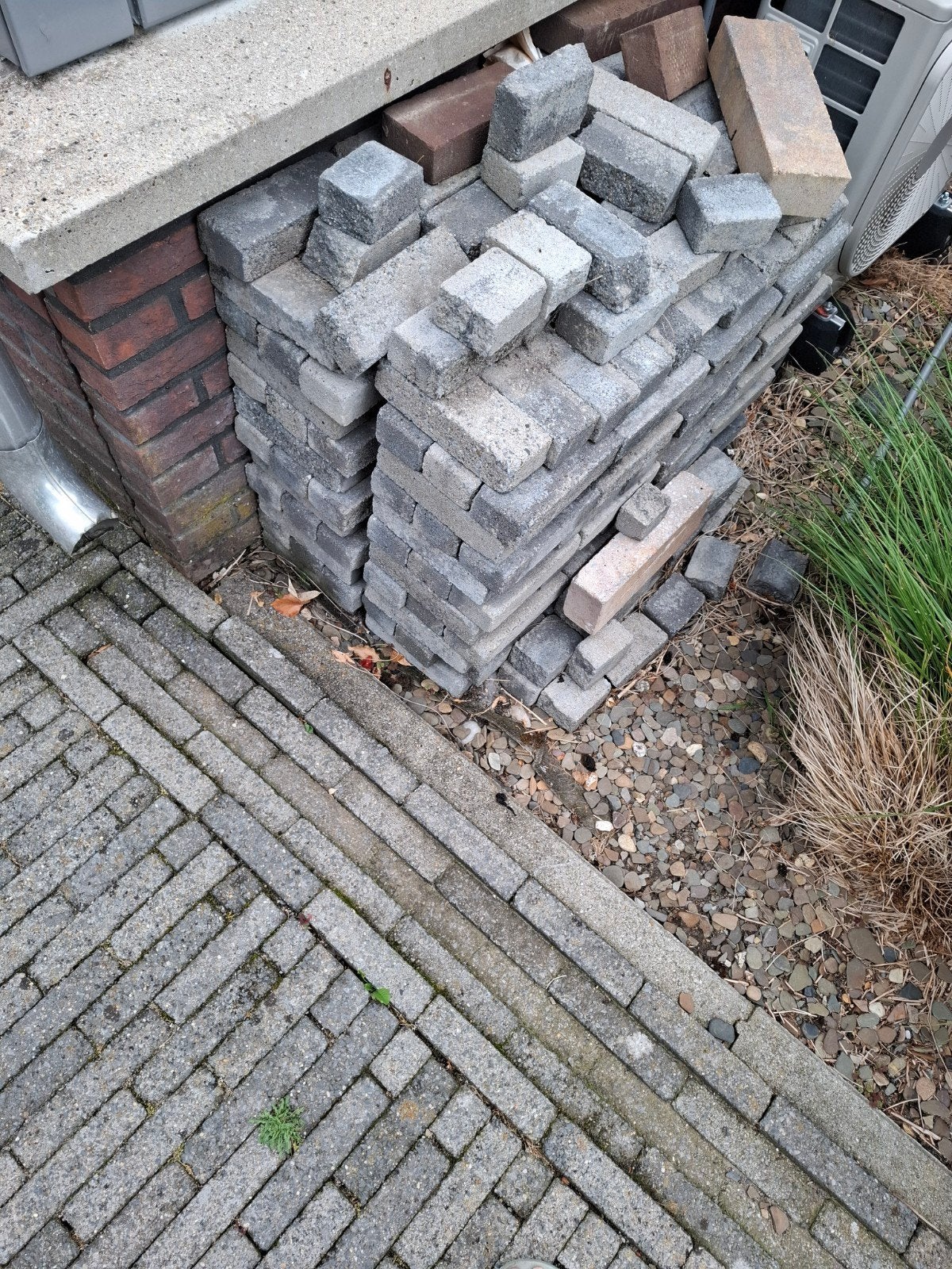 Gratis stenen, Ophalen, Gebruikt, Beton, Klinkers