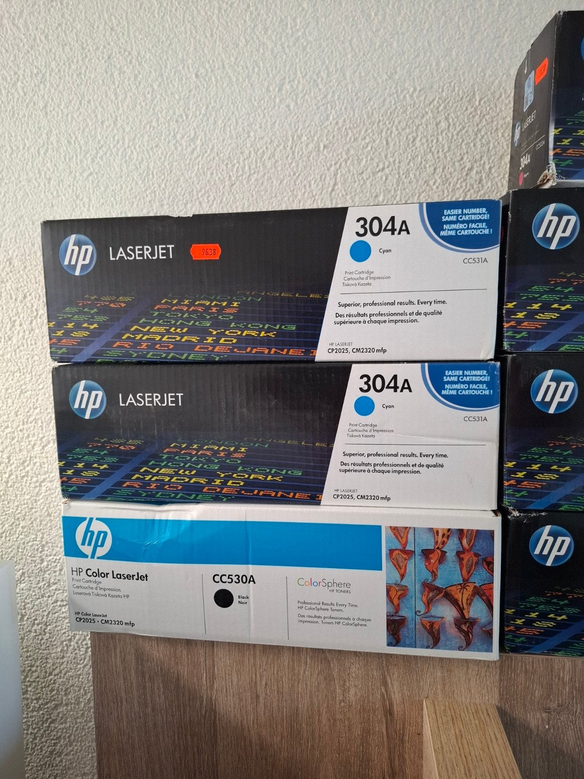 HP LaserJet 304A Toner Cartridges (Magenta, Geel, Zw, Cyaan), Ophalen, Kleur printen, Printer, Nieuw