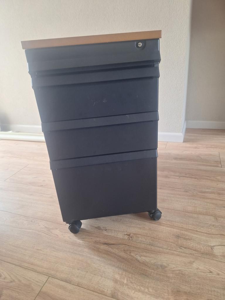 Archieve ladekasten met slot, Ophalen, Zo goed als nieuw, 3 of 4 laden, Minder dan 100 cm