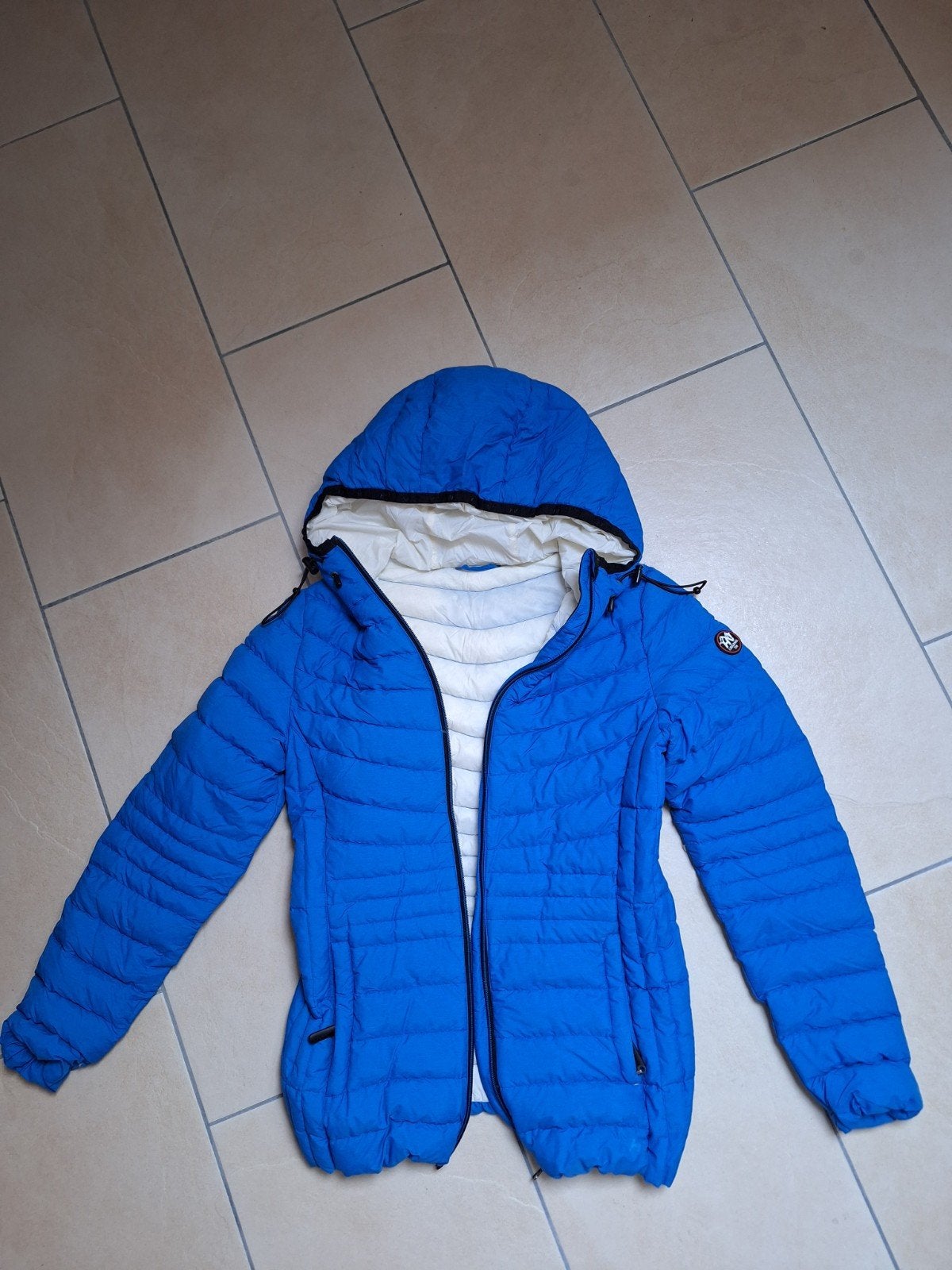 Human Nature opvouwbare donsjas - Maat S, Ophalen, Blauw, Zo goed als nieuw, Maat 36 (S)