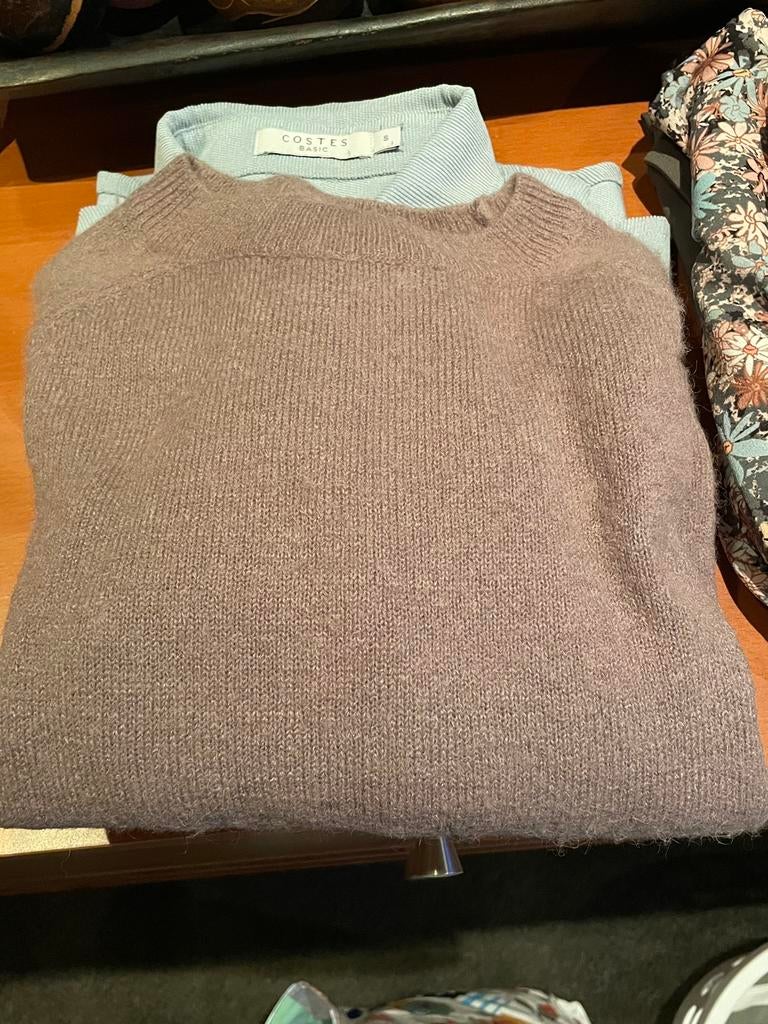 Made in Italy 30%baby alpaca trui maat S, Ophalen of Verzenden, Zo goed als nieuw, Maat 38/40 (M), Blauw