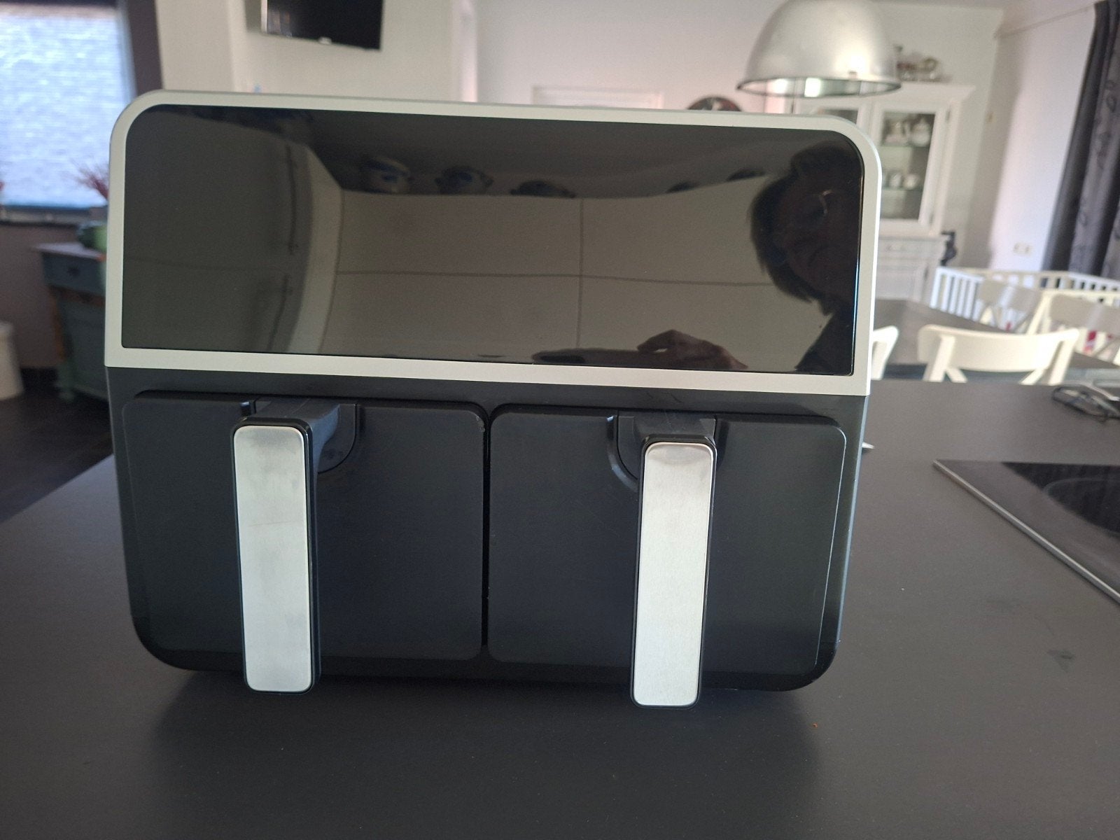 Emerio Smart Fryer AF-132833.2 - Dubbele Heteluchtfriteuse, Ophalen of Verzenden, Zo goed als nieuw, Airfryer, 1500 gram of meer