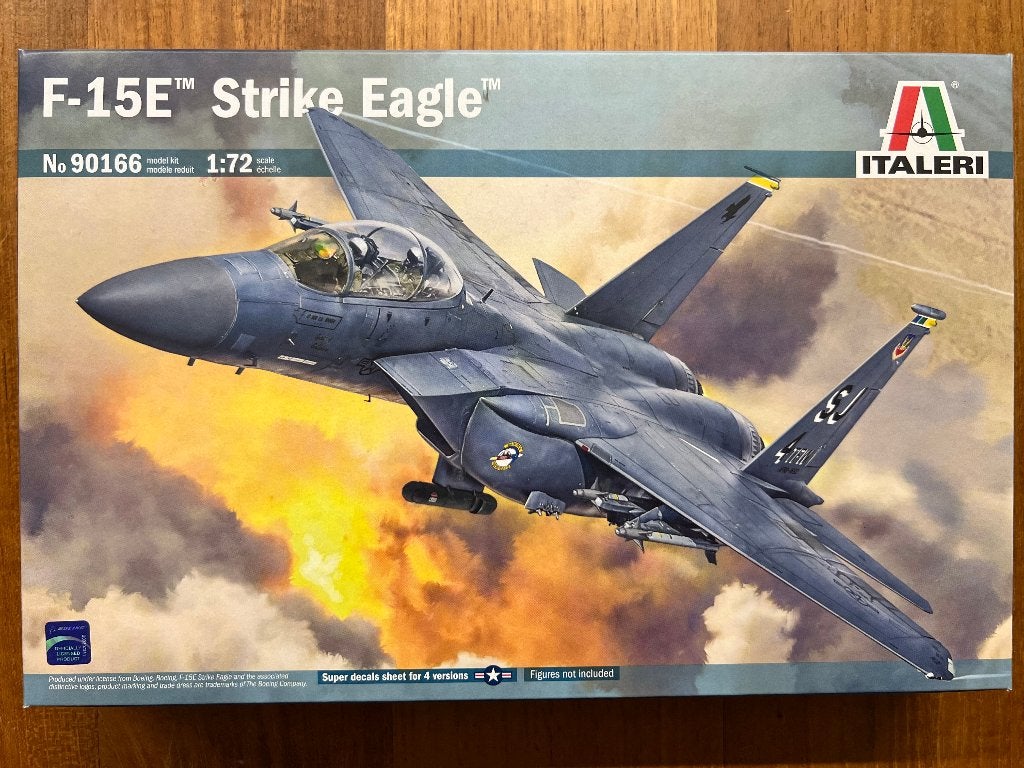 Italeri F-15E Strike Eagle 1:72 bouwpakket - 90166, Hobby en Vrije tijd, Modelbouw | Vliegtuigen en Helikopters, 1:72 tot 1:144