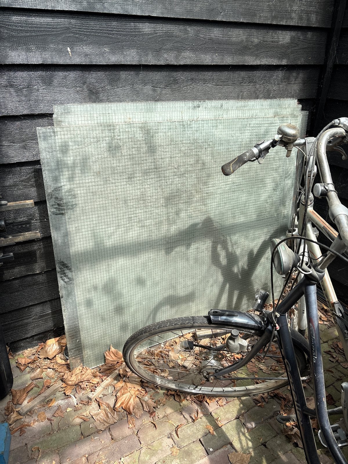 Veiligheidsglas platen - Gebruikt(draadglas), Ophalen, Gebruikt, 80 tot 120 cm, 120 tot 160 cm