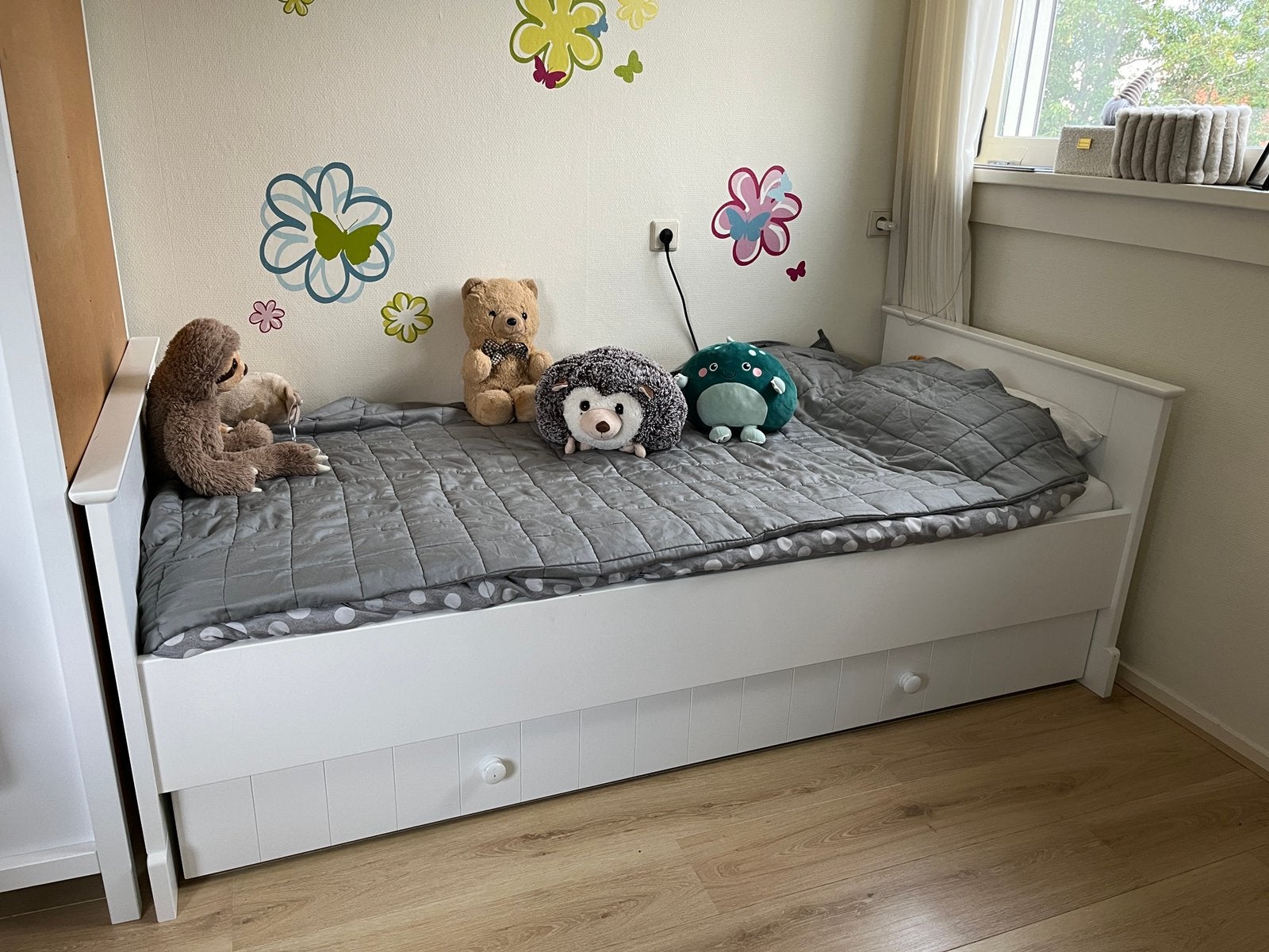Bopita bed 90x200 met bedlade en matras, 85 tot 100 cm, Gebruikt, 180 cm of meer, Ophalen