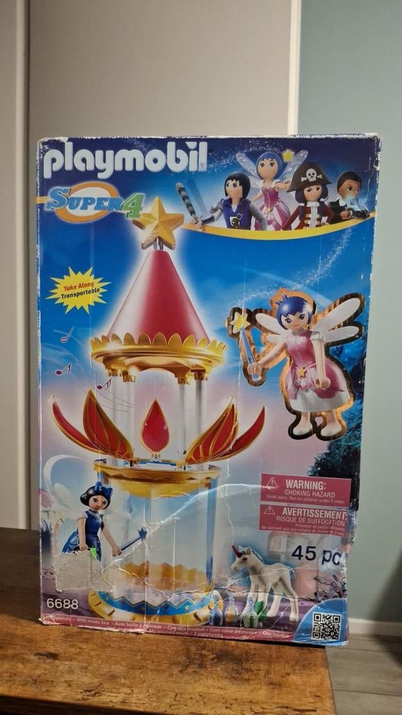 Playmobil Super 4 6688 Feeënfontein met muziek, Ophalen of Verzenden, Nieuw, Complete set