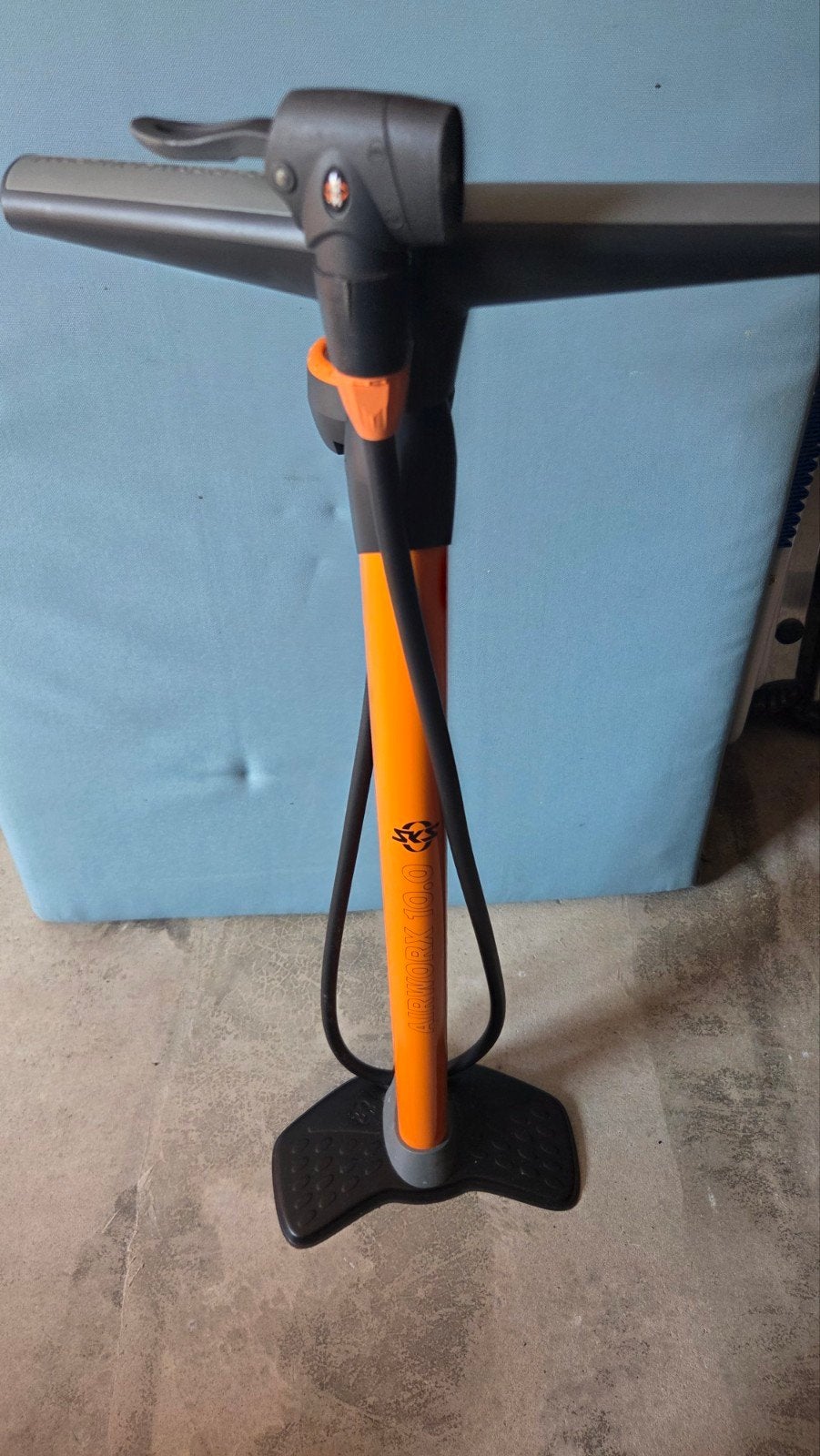sks aircompressor fietspomp, Ophalen, Drukmeter, Gebruikt