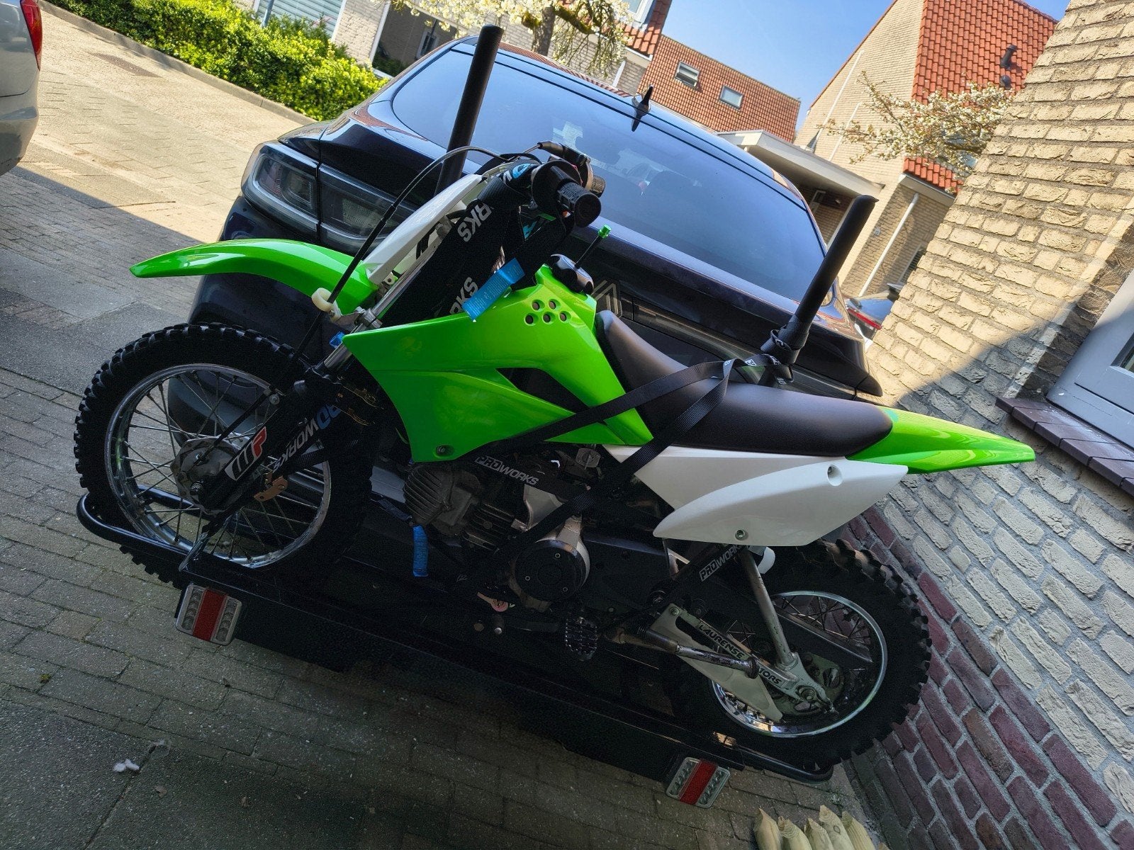 Motordrager Trekhaak - Pitbike/Crossmotor, Ophalen, Elektrische fiets, Zo goed als nieuw, 1 fiets