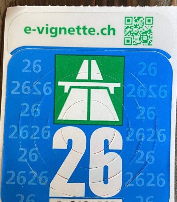 Vignet Zwitserland met bon., Drie personen of meer