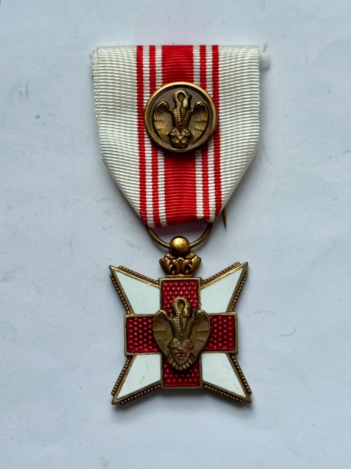 Interbellum Belgisch Ereteken bloeddonoren 1e Wereldoorlog, Ophalen of Verzenden, Overige soorten, Overige gebieden, Embleem of Badge