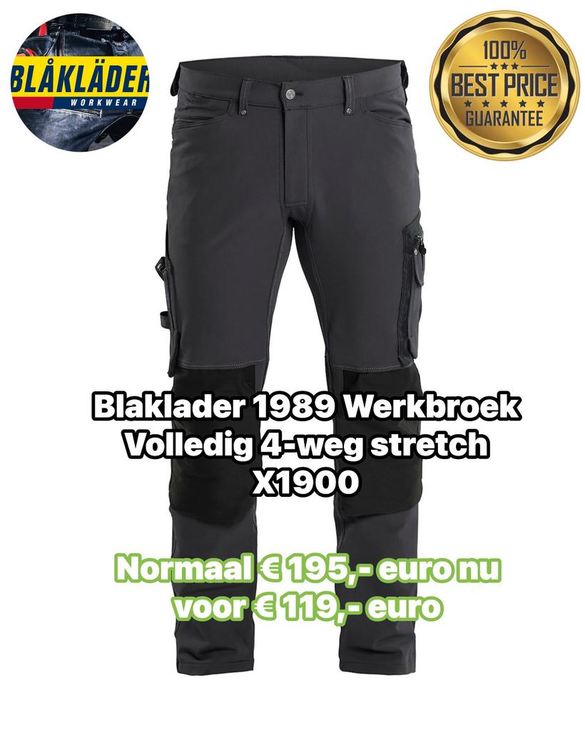 Blaklader 1989 Werkbroek Volledig 4-weg stretch  C54, Ophalen of Verzenden, Nieuw, Heren, Broek