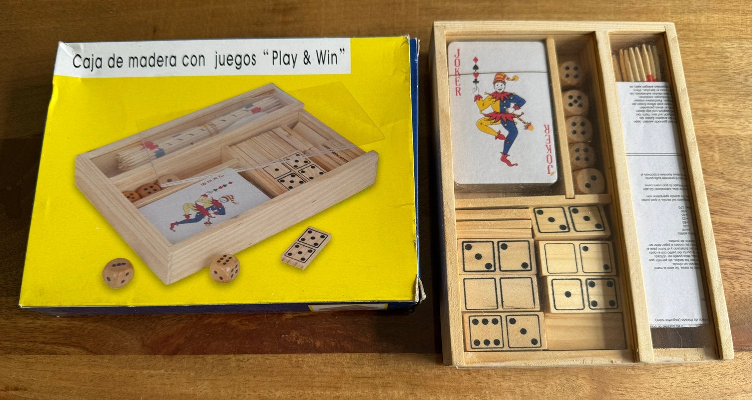 Houten Game Set: Bord- en Tafelspellen (Nieuw), Ophalen of Verzenden, Nieuw