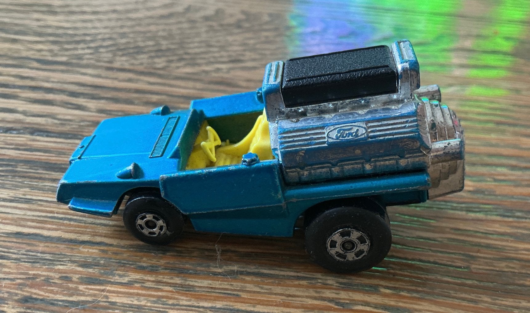 Oude Vintage Matchbox Ford auto Tyre Fryer nr 42 uit 1972, Ophalen, Gebruikt, Auto