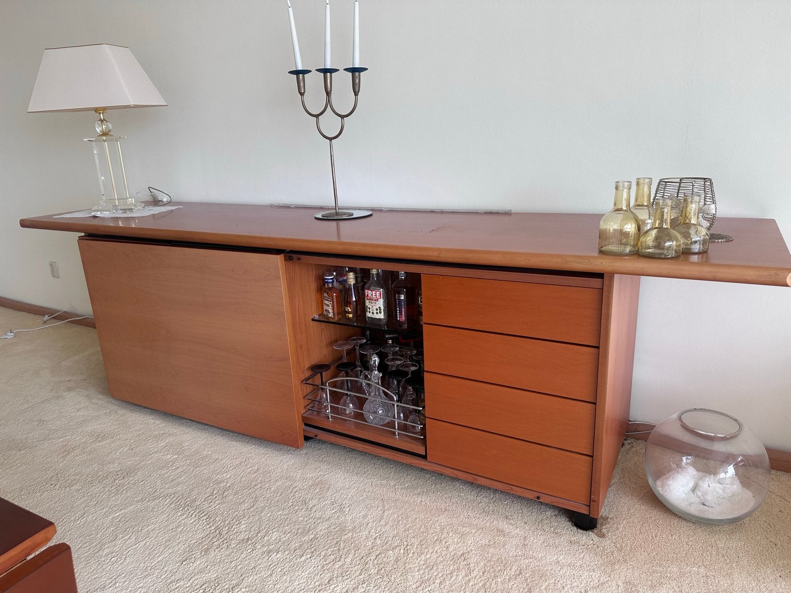 Dressoir met twee aparte opbergruimten, Ophalen, Gebruikt, 200 cm of meer, 25 tot 50 cm