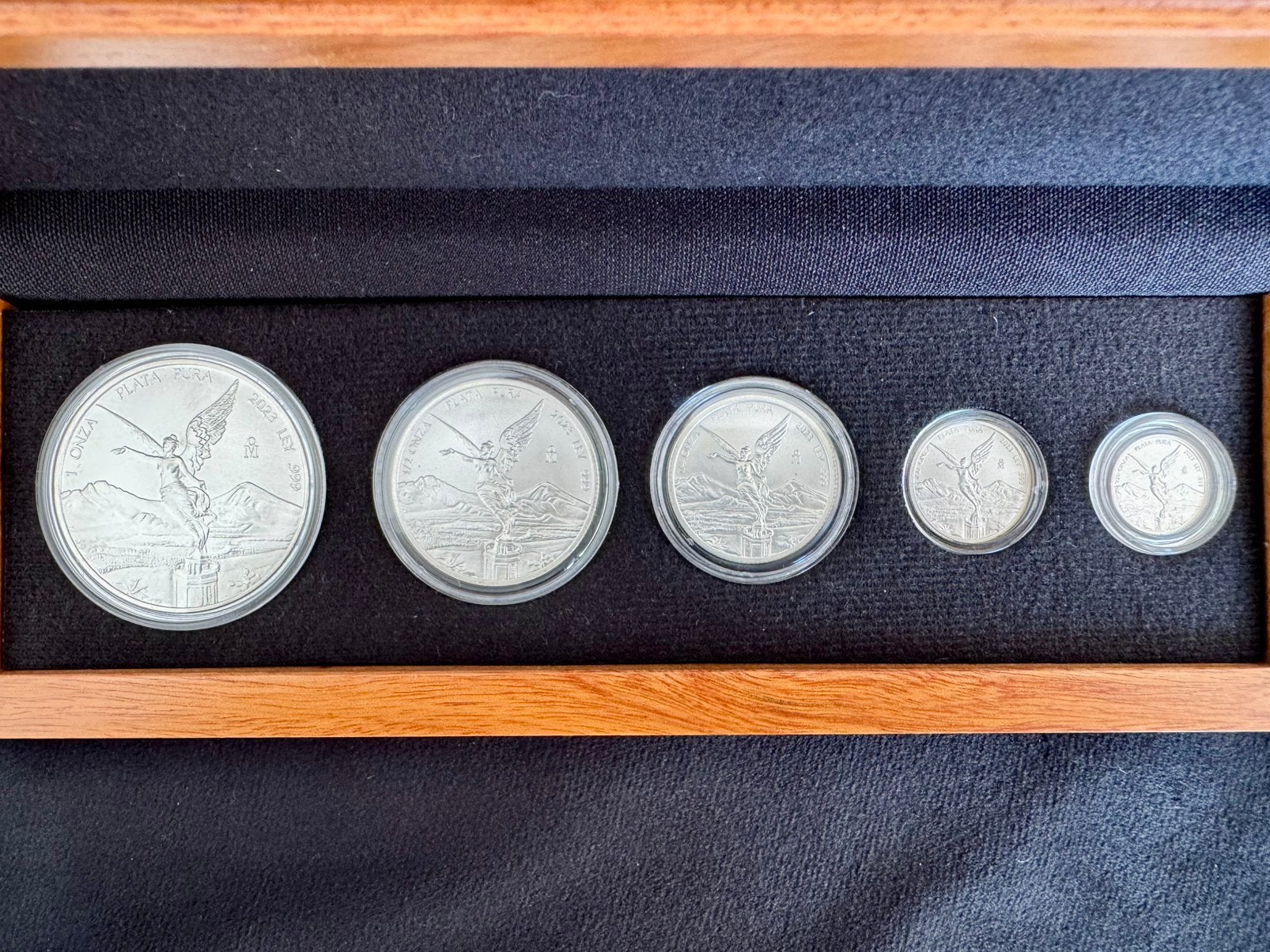 Libertad Set zilver 1oz, 1/2 oz, 1/4 oz, 1/10 oz, 1/20 oz, Ophalen of Verzenden, Zilver