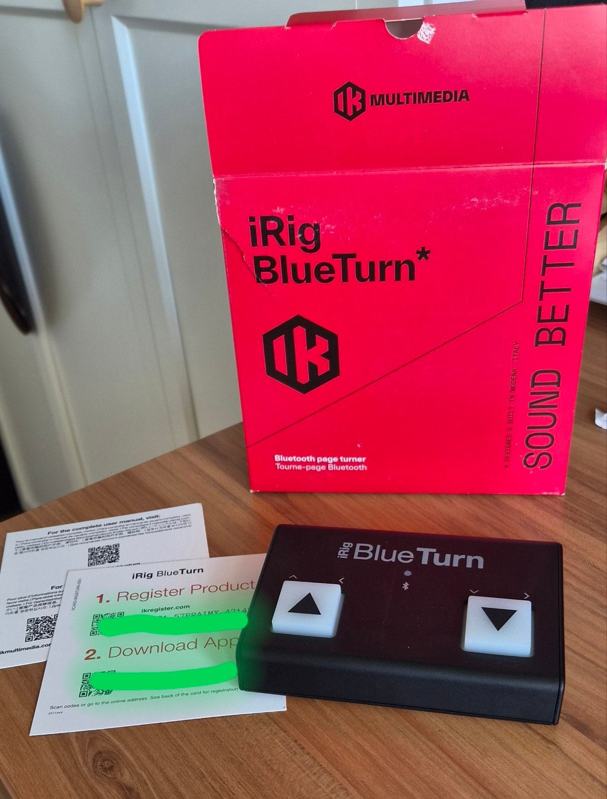 IK Multimedia iRig BlueTurn Bluetooth Pageturner, Ophalen of Verzenden, Zo goed als nieuw