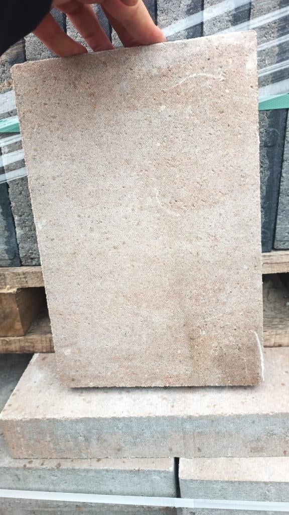 Terrassteen 20x30x4 Zandkleur, Ophalen, Nieuw, 10 m² of meer, Beton
