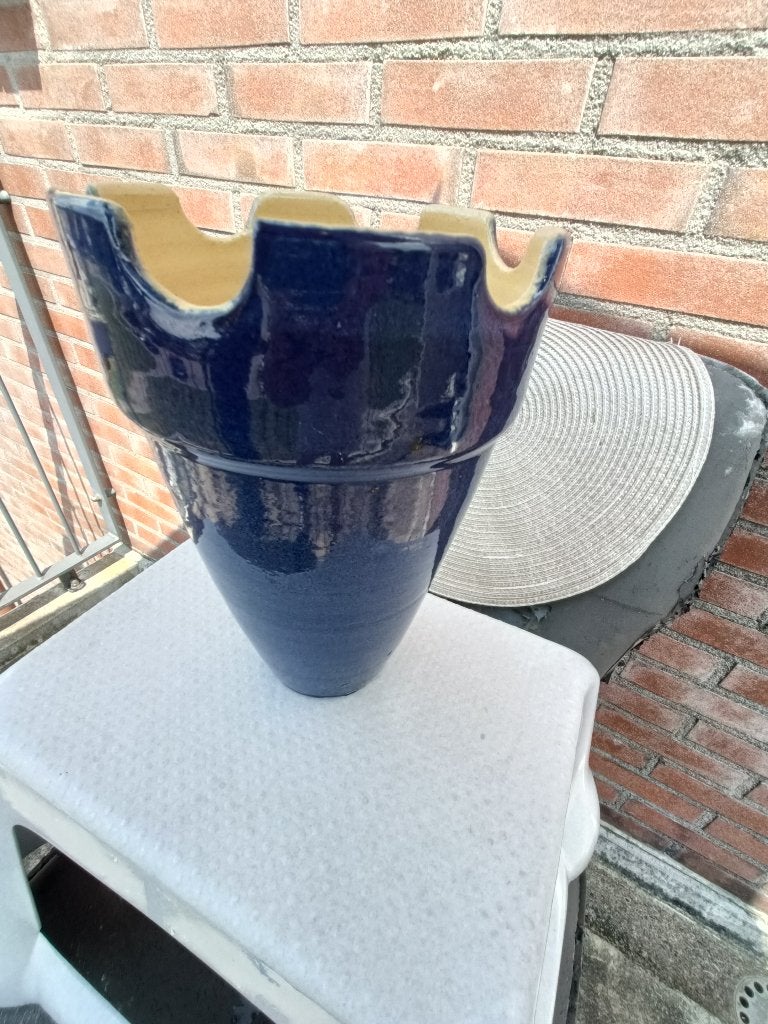 Vazen Vaas, Blauw, 25 cm, Nieuw, Ophalen of Verzenden