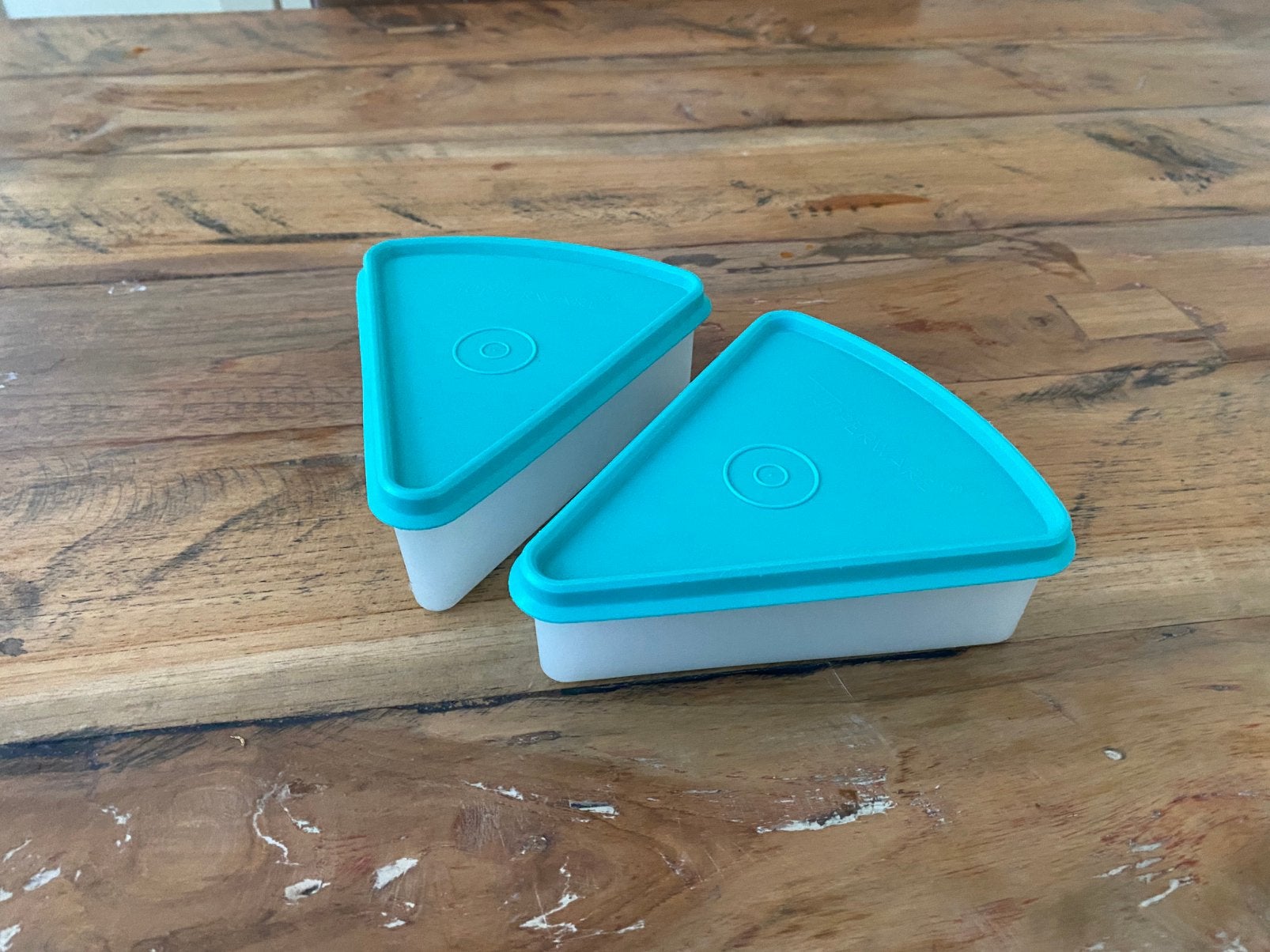 Tupperware vlaai brie doosjes, Ophalen of Verzenden, Blauw, Overige typen