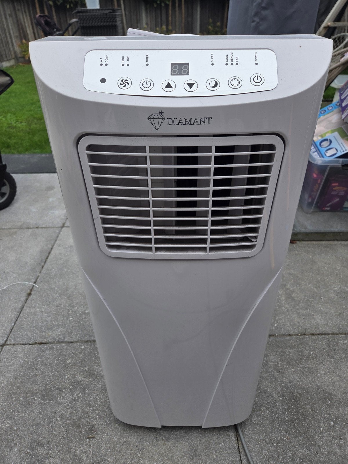 Diamant Verrijdbare Airco - Mobiele Airconditioner, Ophalen, Gebruikt, Minder dan 60 m³, 3 snelheden of meer