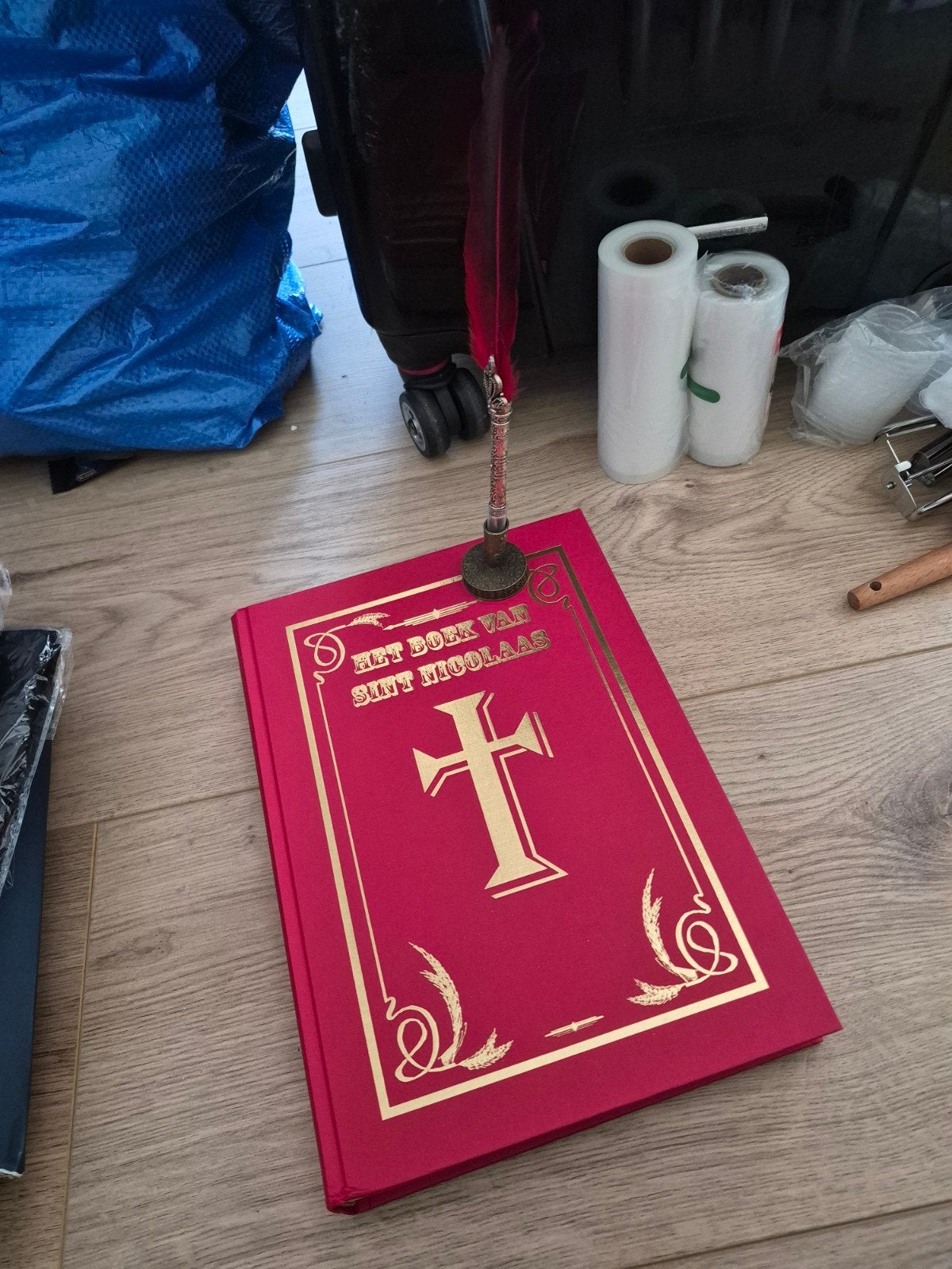 Het grote boek van Sinterklaas met Veerpen - Luxe uitgave, Ophalen of Verzenden, Zo goed als nieuw, Onbekend, Christendom | Katholiek