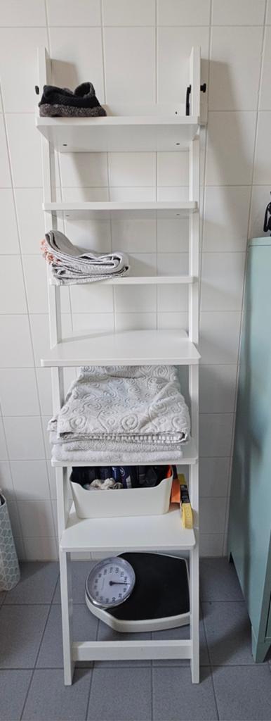 Witte handdoekladder / opbergrek voor badkamer, Huis en Inrichting, Kasten | Overige, Ophalen, Gebruikt
