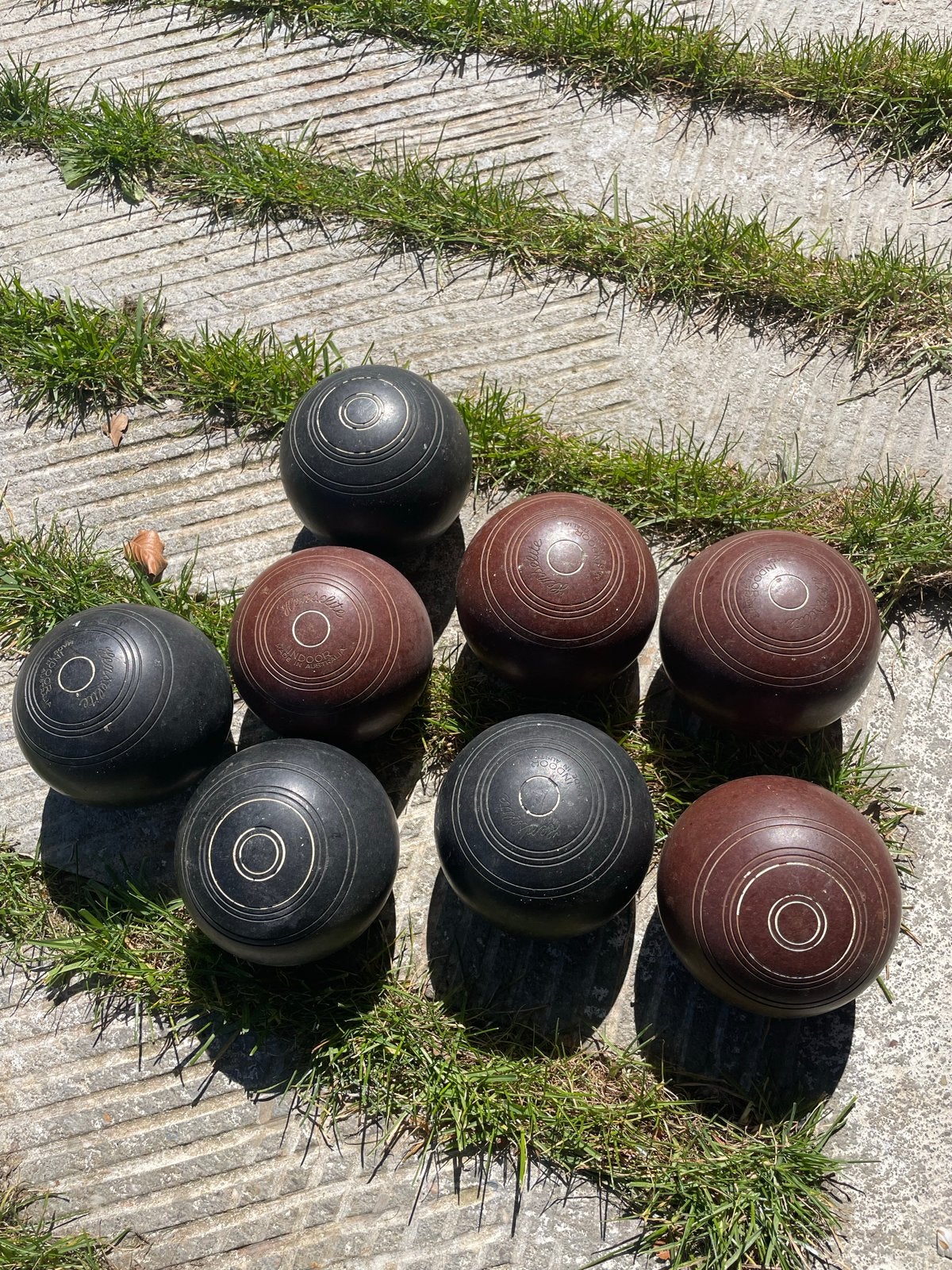 Henselite Indoor Lawn Bowls Set - 8 stuks, Ophalen, Gebruikt