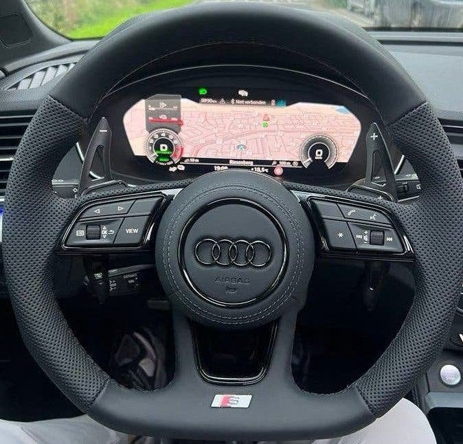 Audi S-Line Stuurwiel met Flippers - Nieuwstaat, Auto diversen, Ophalen of Verzenden