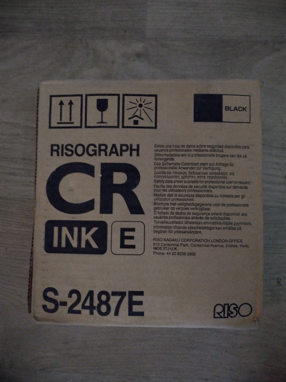 Risograph CR INK E S-2487E inktpatroon cartridges (2), Ophalen of Verzenden, Nieuw, Cartridge