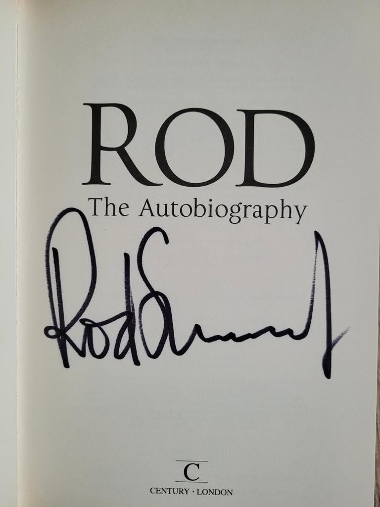 Rod Stewart Handtekening Boek Biografie Gesigneerd, Verzamelen, Ophalen of Verzenden, Zo goed als nieuw, Boek, Tijdschrift of Artikel
