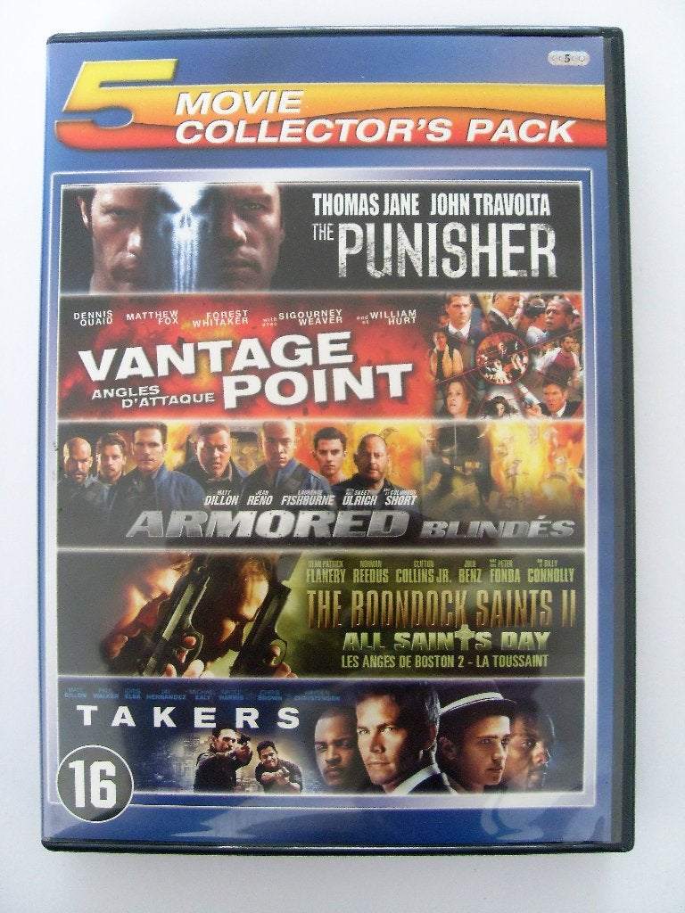 Punisher - Vantage Point - Armored - Takers - Boondock 2, Vanaf 16 jaar, Nederlands, Actie, Ophalen of Verzenden