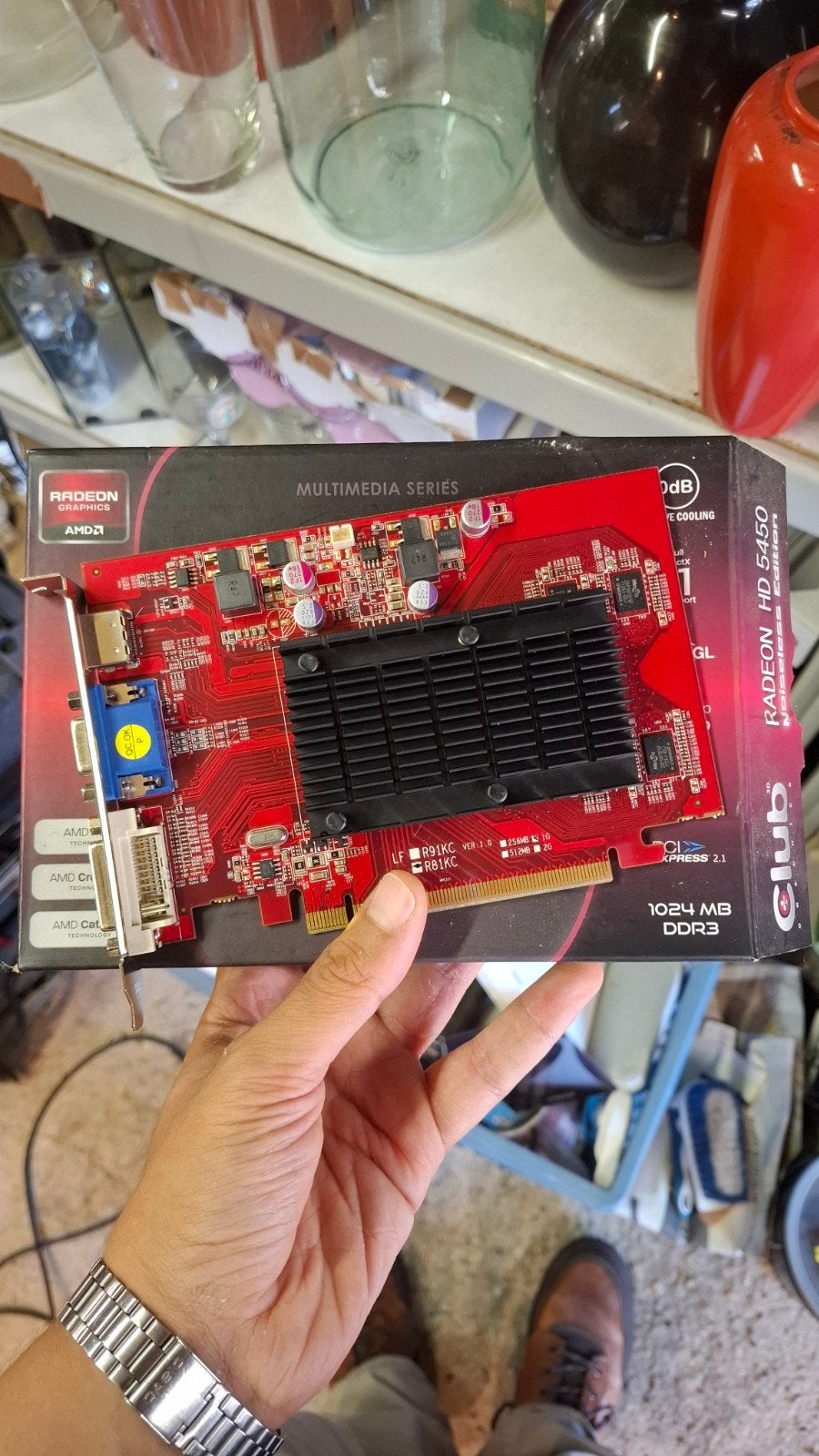 Club 3D Radeon HD 5450 Grafische Kaart - 1GB DDR3, Gebruikt, AMD, GDDR3, HDMI