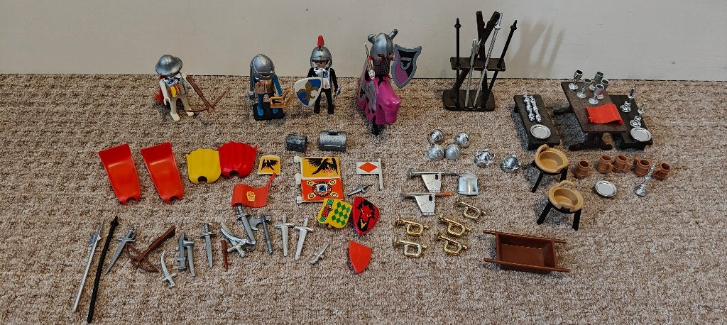 playmobil ridders, Ophalen
