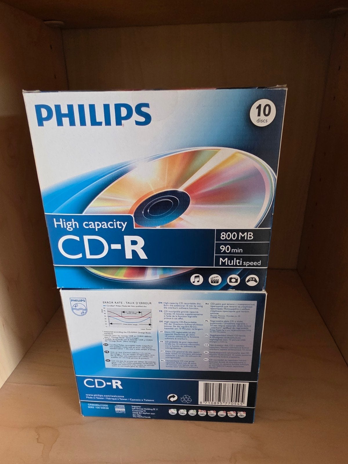 Diverse CD-R en DVD+R schijven (Philips, Verbatim), Ophalen, Philips, Verbatim, Cd, Nieuw