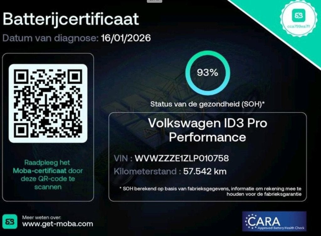 Volkswagen ID.3 First Max 58 kWh 93% soh Pano|Memory|Camera|, Auto's, Volkswagen, Automaat, Gebruikt, Zwart, ID.3