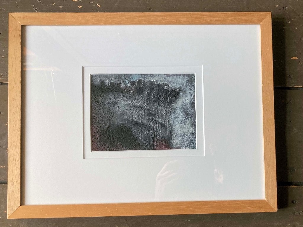 Schilderij van Anne Marie Wijffels: 12,5 x 17 cm in lijst, Ophalen
