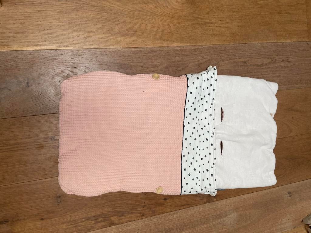 Maxi-Cosi voetenzak roze wafelstof, Ophalen, Zo goed als nieuw, Kinderwagen, Maxi-Cosi