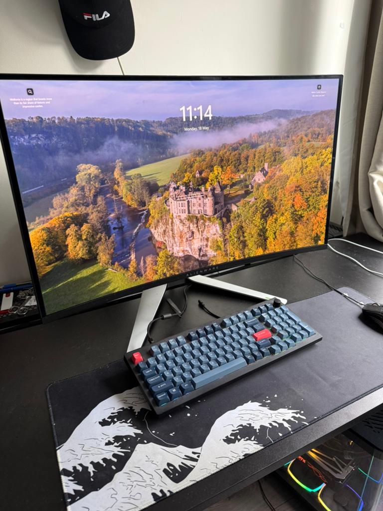 Alienware aw3225qf 4K QD-OLED, In hoogte verstelbaar, Minder dan 1 ms, Overige typen, HDMI