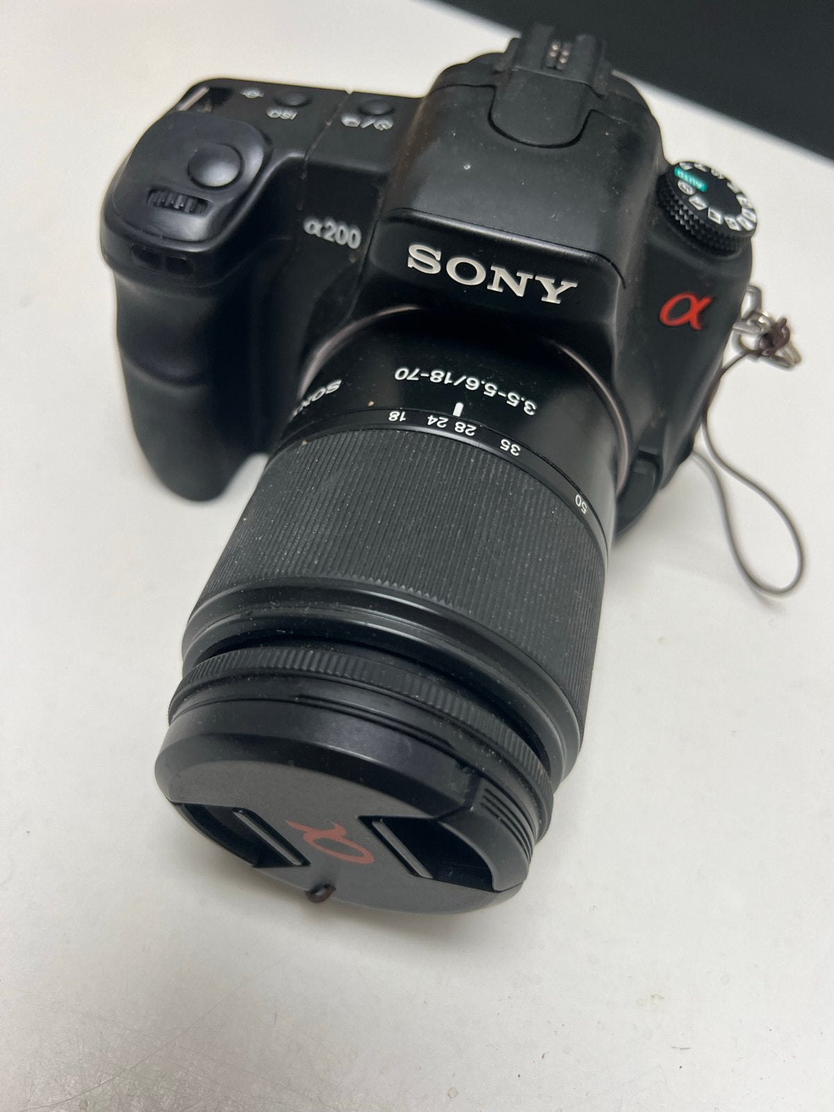 Sony Alpha A200 Spiegelreflexcamera met 18-70mm lens, Gebruikt, Spiegelreflex, Accu, Sony