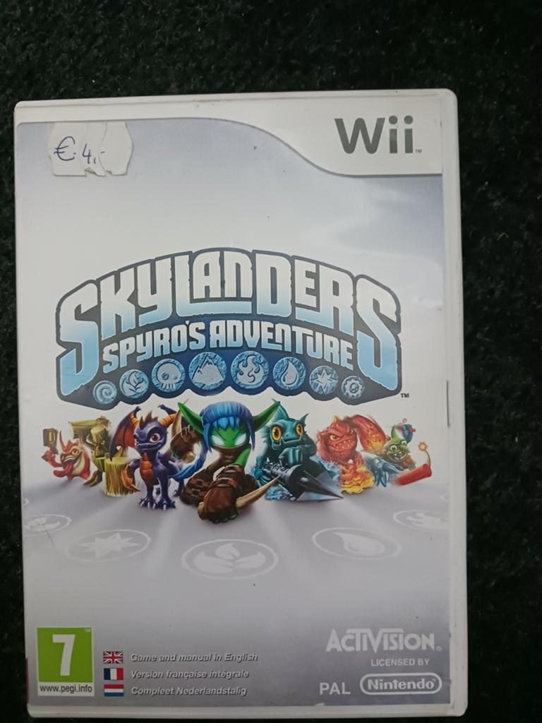 Nintendo wiu skylanders spyros € 4, Avontuur en Actie, Gebruikt, 2 spelers, Ophalen of Verzenden
