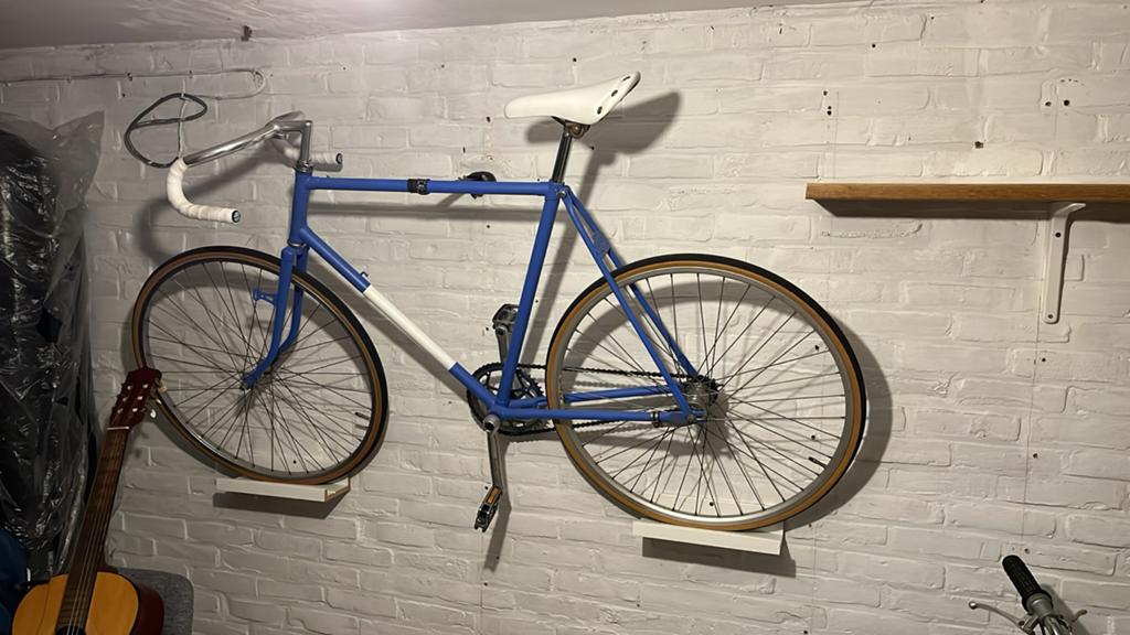 Vintage racefiets - Blauw/Wit merk Cyrus, Overige merken, Gebruikt, Staal, Ophalen of Verzenden