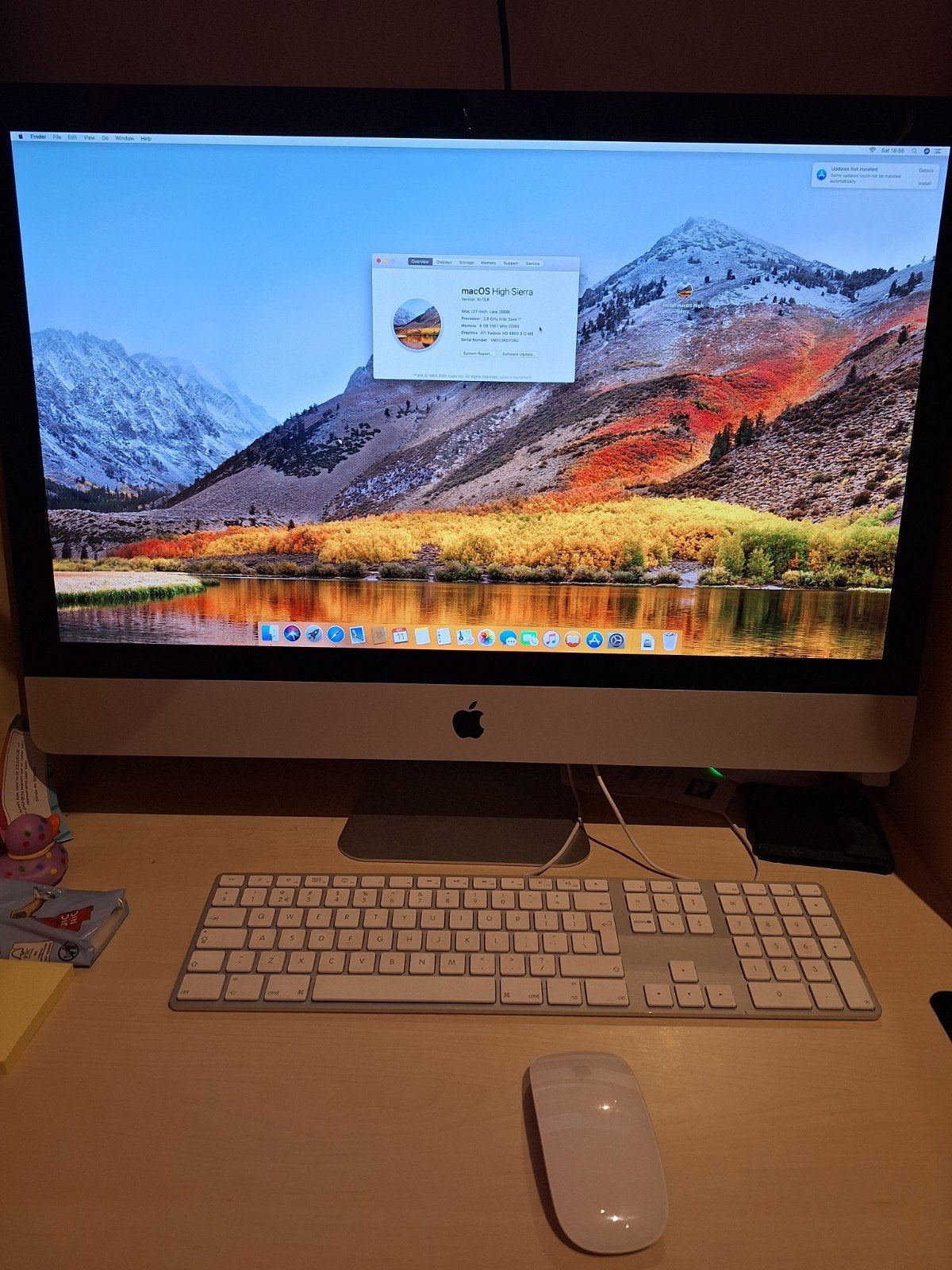 iMac 27 inch Late 2009 met High Sierra en 8GB RAM, Computers en Software, Apple Desktops, Ophalen, Gebruikt, 2 tot 3 Ghz, IMac