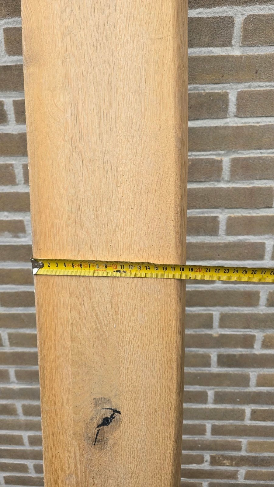 Eikenhouten vensterbank 280x18,5x3,5 cm, Ophalen, 25 tot 50 mm, Eiken, 250 tot 300 cm