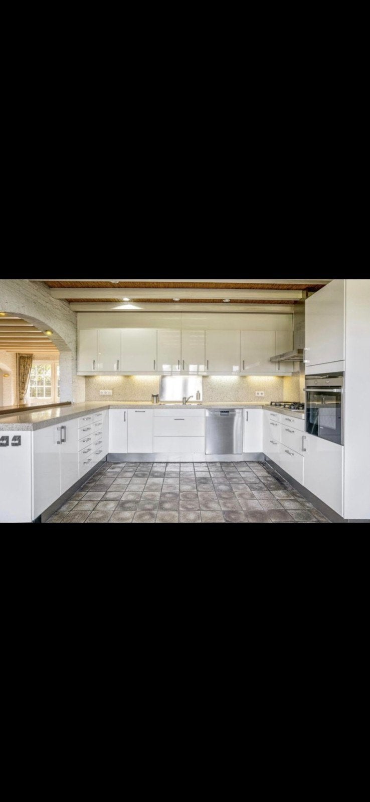 U keuken, voorzien van Siemens apparatuur., Ophalen, Gebruikt, U-keuken, Graniet of Steen
