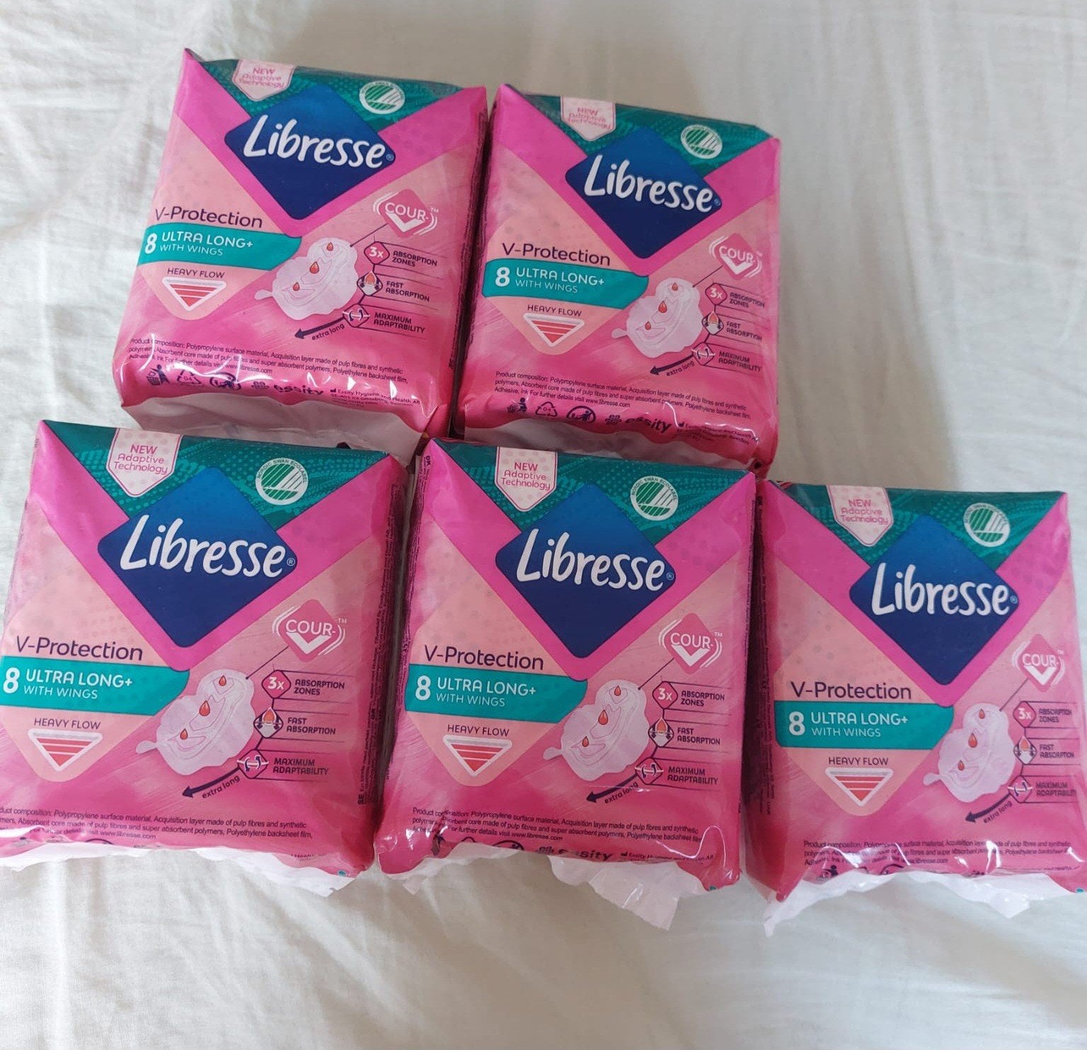 5 pakjes Libresse maandverband, Ophalen of Verzenden, Nieuw, Overige typen