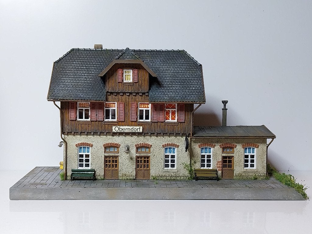 Pola 653 H0 Station Oberndorf, Overige merken, Gelijkstroom, Brug, Tunnel of Gebouw, Ophalen of Verzenden