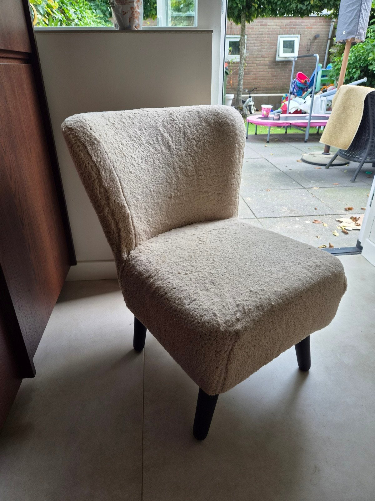 Gratis Fauteuil Teddy Stof - Kan nog een ronde mee, Huis en Inrichting, Ophalen, Gebruikt, 75 tot 100 cm, Stof