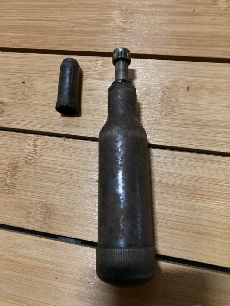 Oldtimer-vetspuit Vetspuit stoot-vetspuit smeernippel-spuit, Ophalen of Verzenden, Zo goed als nieuw, Overige typen