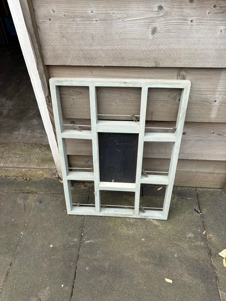 Decoratie rek met krijtbord, Ophalen of Verzenden, Gebruikt