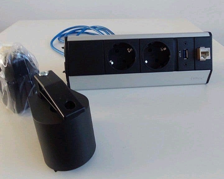 Bureau contactdoos met USB + internet – Filex  (nieuw), Ophalen, Nieuw